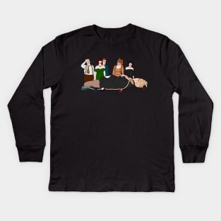 In the Billiard Room Kids Long Sleeve T-Shirt